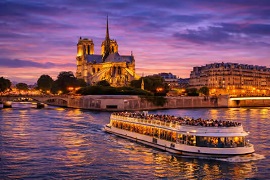 Paris Illuminated Evening River Cruise & Waffle Tasting